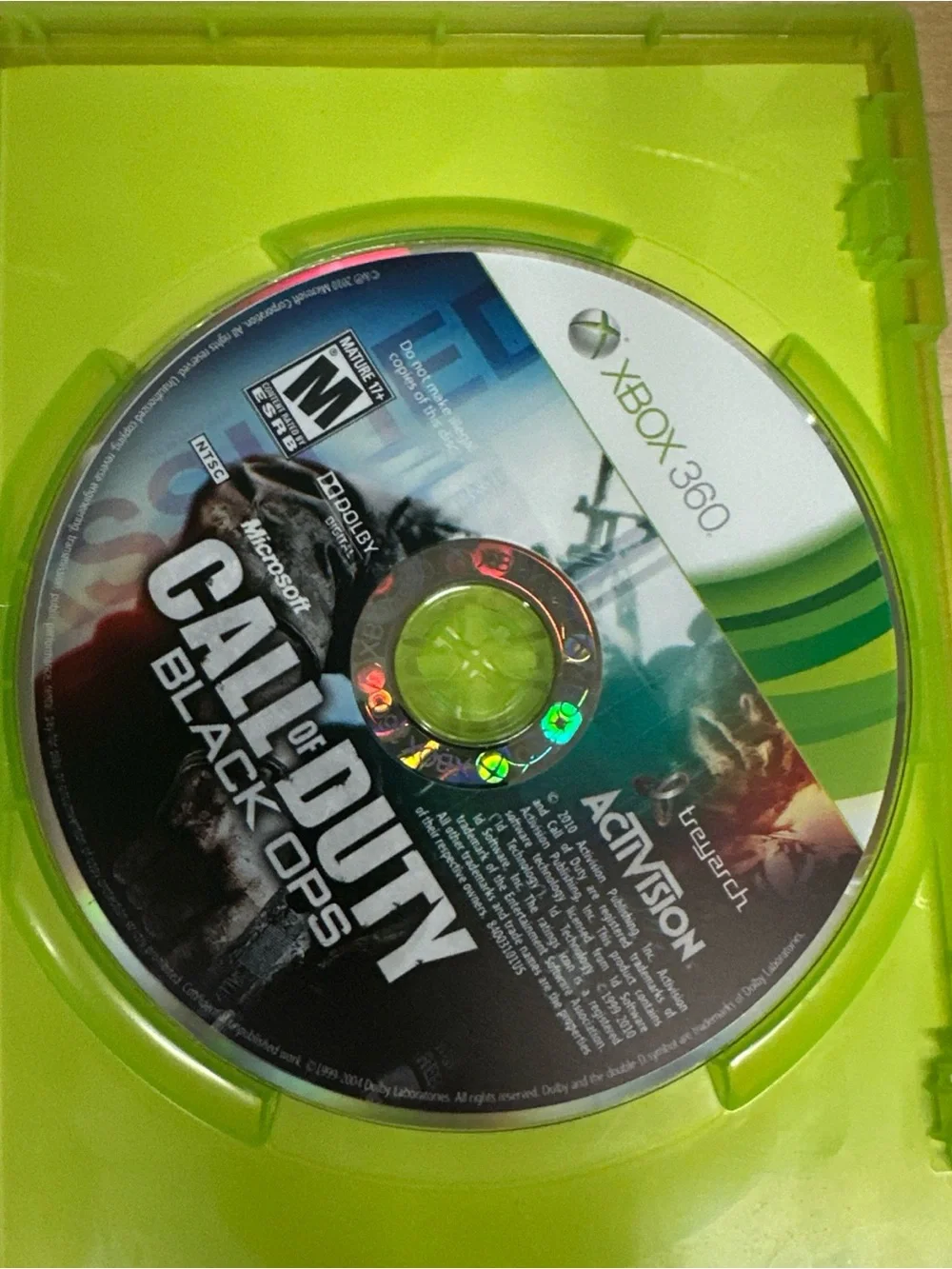 Microsoft Xbox 360 Call of Duty: Black Ops (green, black)